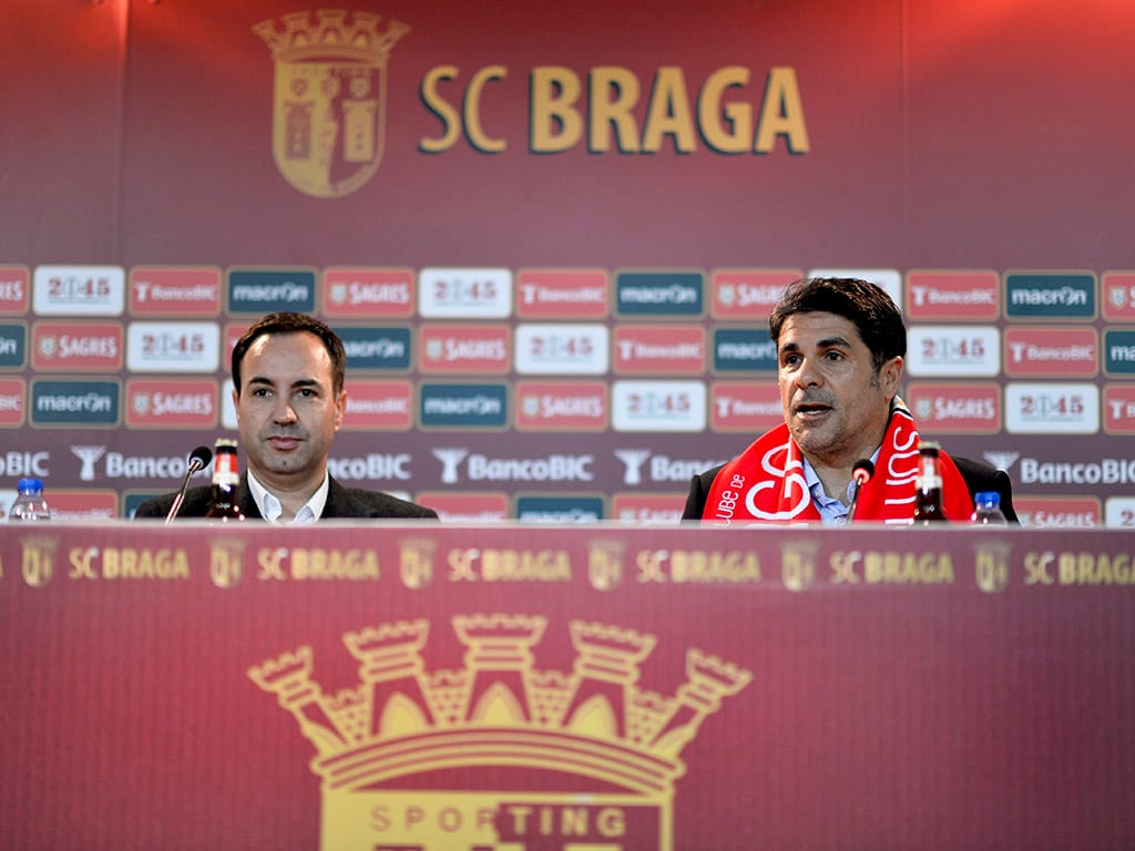 Apresentação de Jorge Paixão como novo treinador do Sporting de Braga (LUSA)