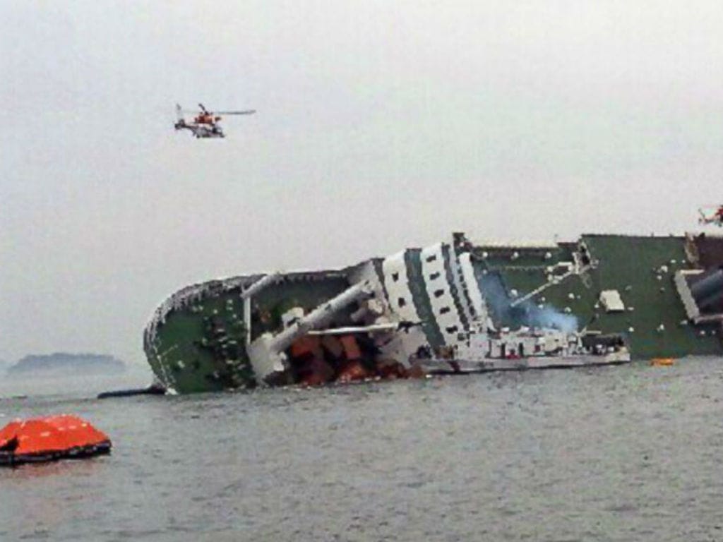 Naufrágio de navio na Coreia do Sul