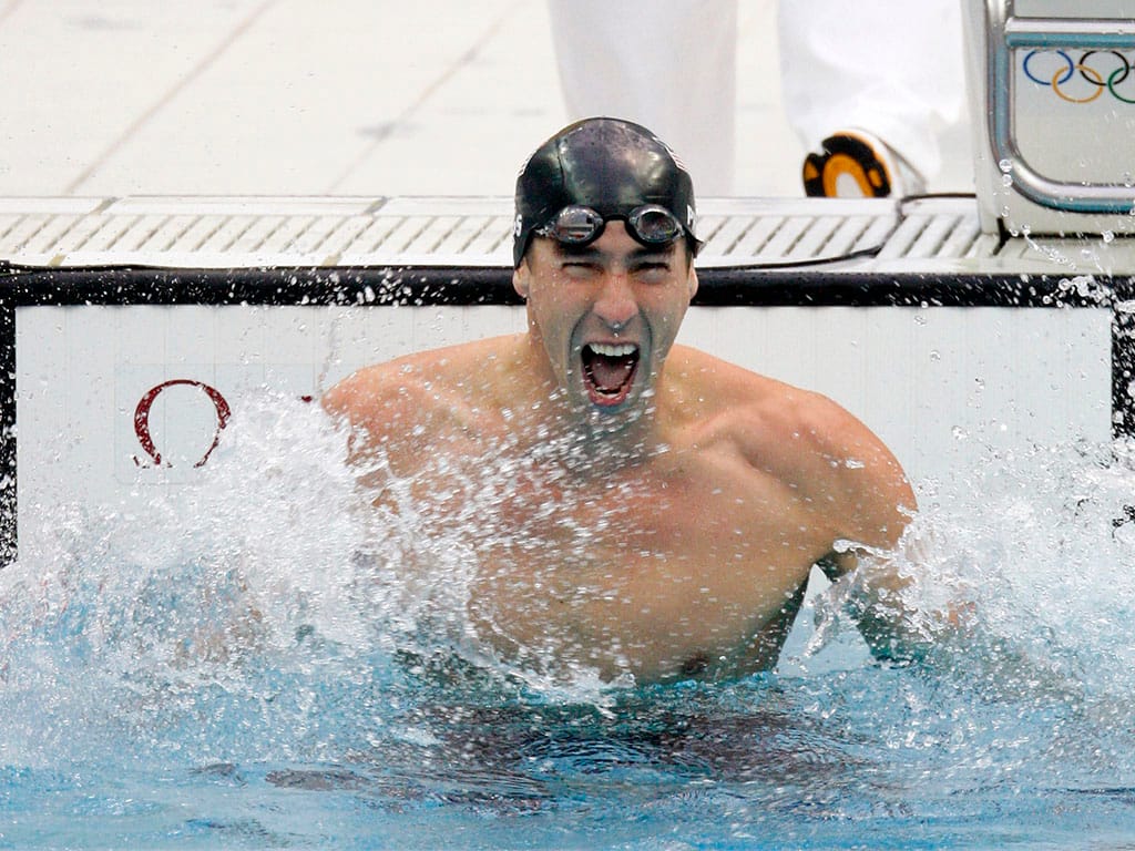Michael Phelps em Beijing 2008 (REUTERS)