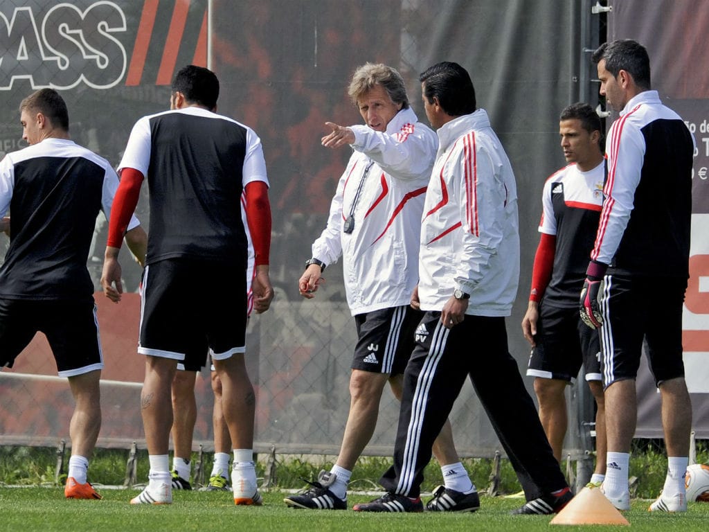 Treino do Benfica (Reuters)