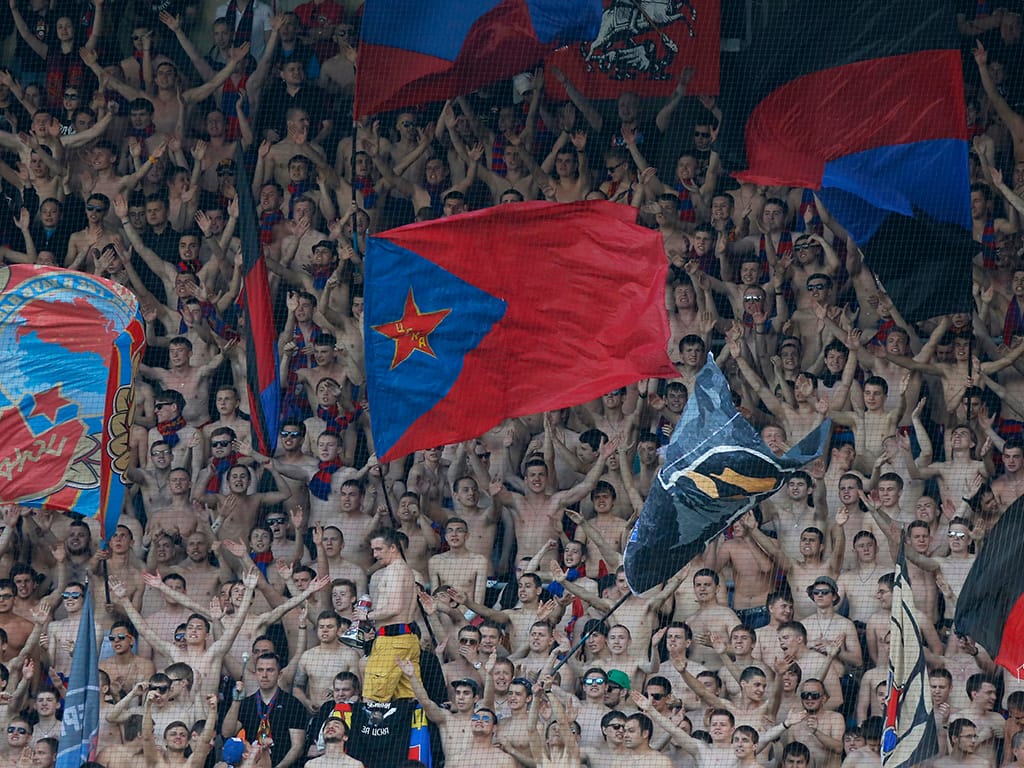 CSKA Moscovo celebra vitória