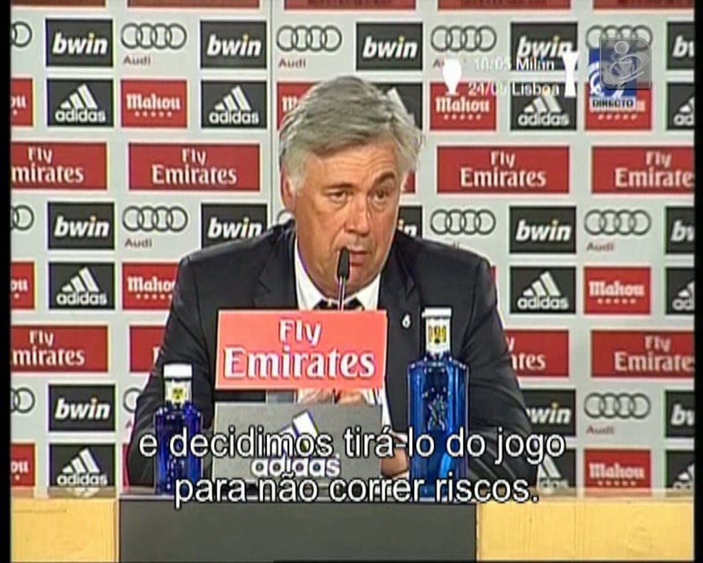 Ancelotti explica situação de Cristiano Ronaldo