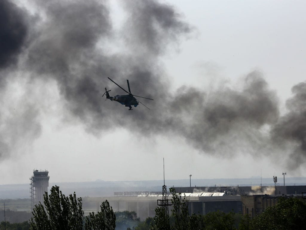 Ataque ao aeroporto de Dontetsk (REUTERS)