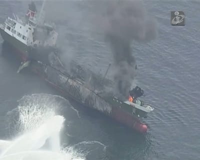 Japão: três feridos após explosão em petroleiro - TVI
