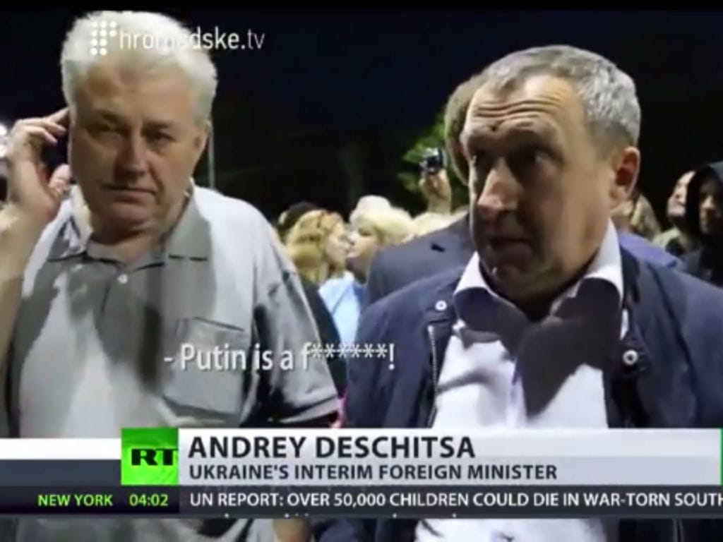 MNE ucraniano chama «idiota» a Putin (Reprodução YouTube)