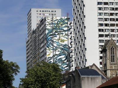 Artista português pinta o mural mais alto da Europa - TVI