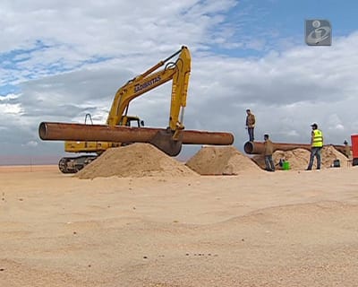 Reposição de areia concluída em três praias da Caparica - TVI