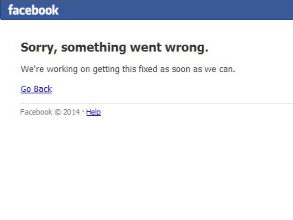 Facebook fica sem site devido a problemas técnicos
