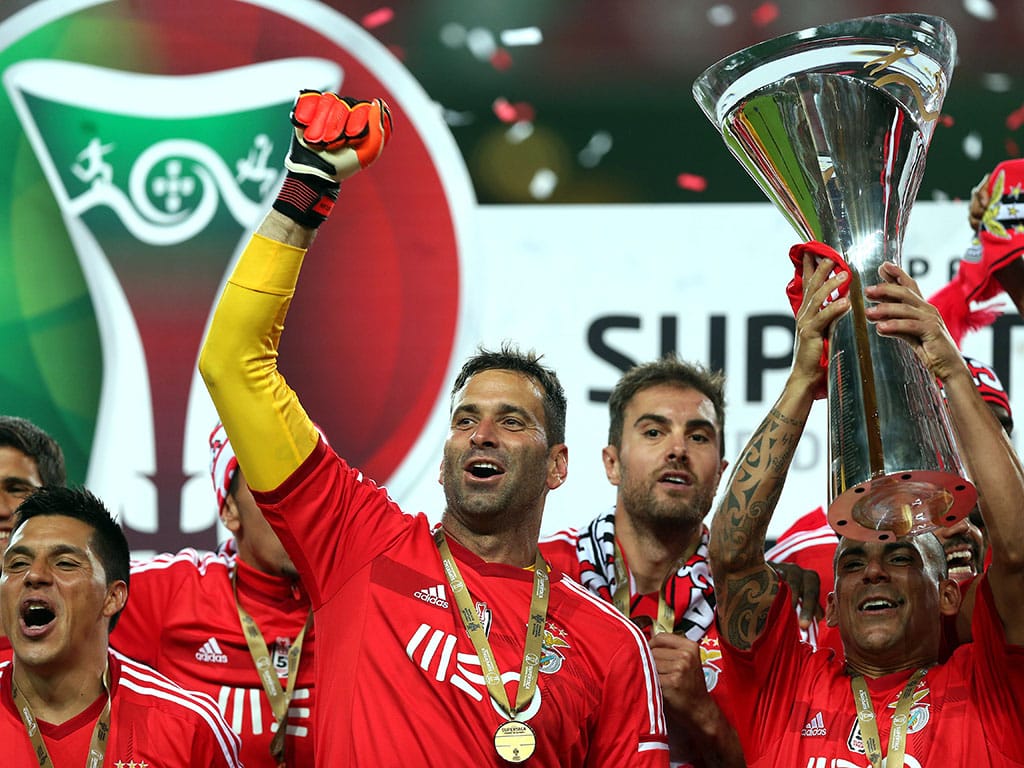 Benfica celebra vitória contra Rio Ave