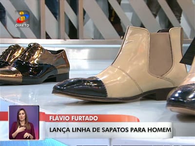 Flávio Furtado lança coleção de sapatos para homem - TVI