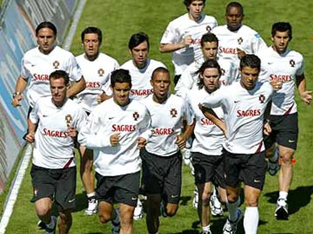 Selecção fez último treino em Portugal antes do Mundial