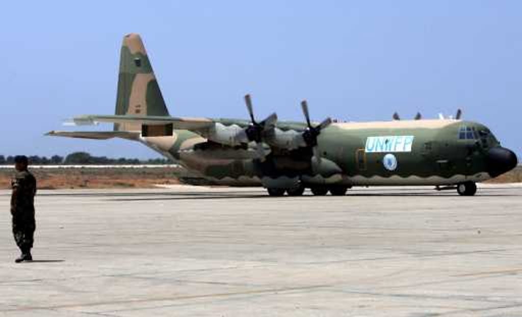 C-130 português transporta ajuda para o Líbano - Foto Lusa
