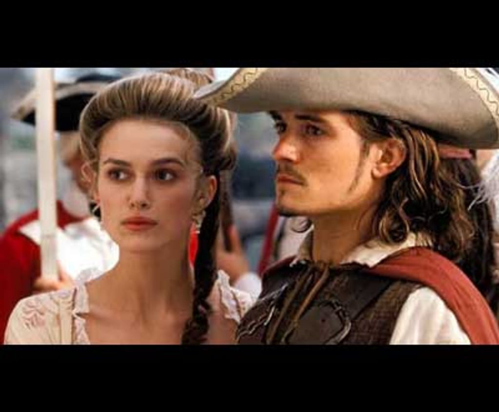 Orlando Bloom em «O Pirata das caraíbas»