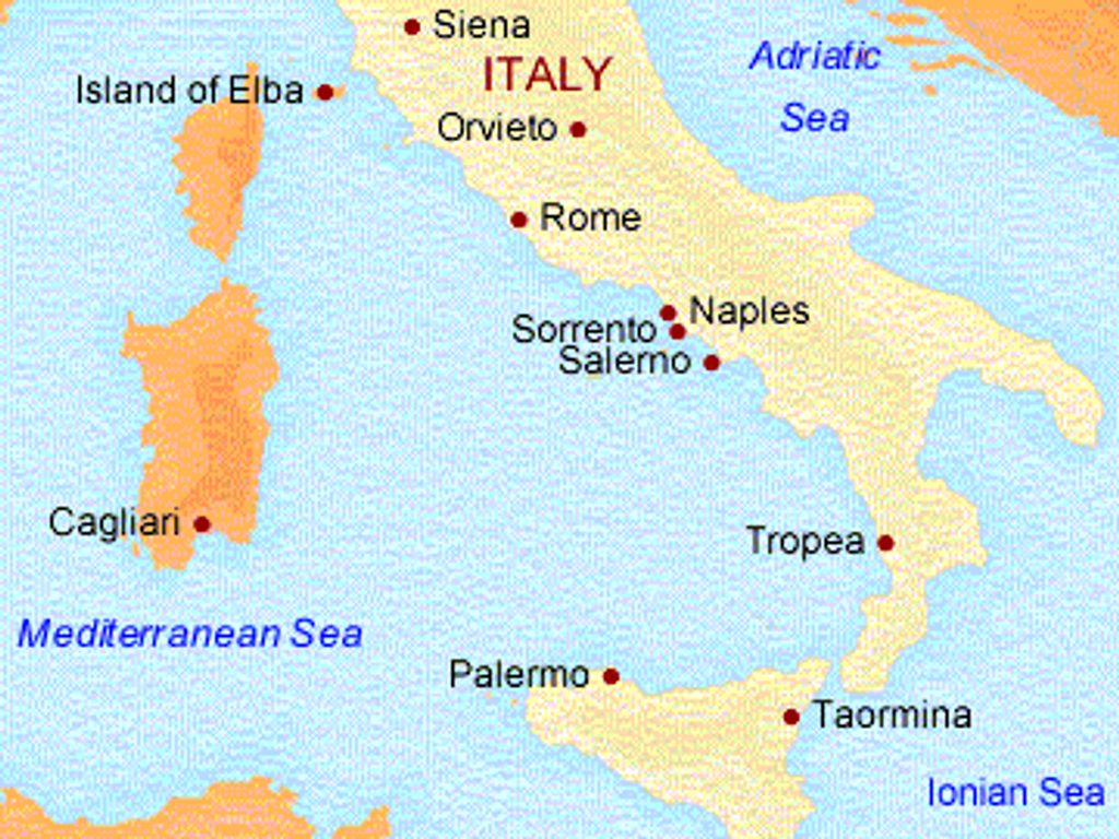 Mapa de Itália