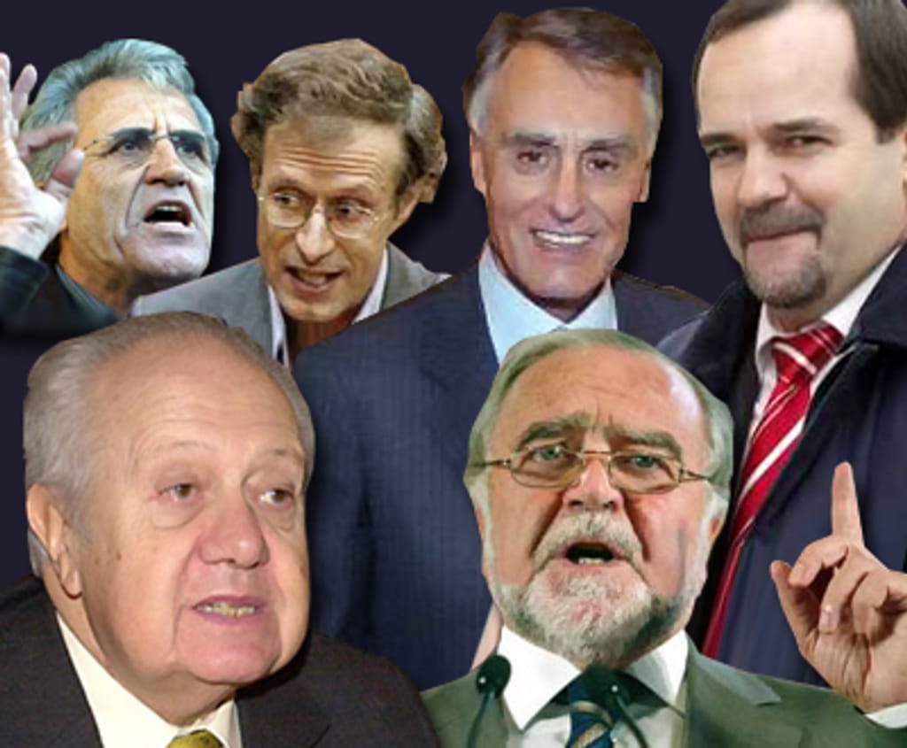 Os principais candidatos às presidenciais de 2006 (fotomontagem)