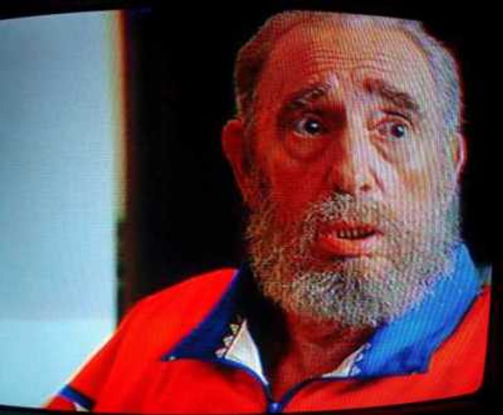 Primeiras imagens televisivas de Fidel Castro após a doença (Foto Lusa)