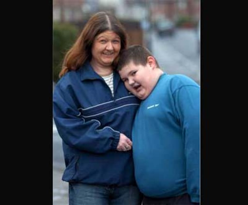 Connor McCreaddie, menino britânico obeso (90 quilos). Foto: EPA/RAOUL DIXON UK AND IRELAND OUT