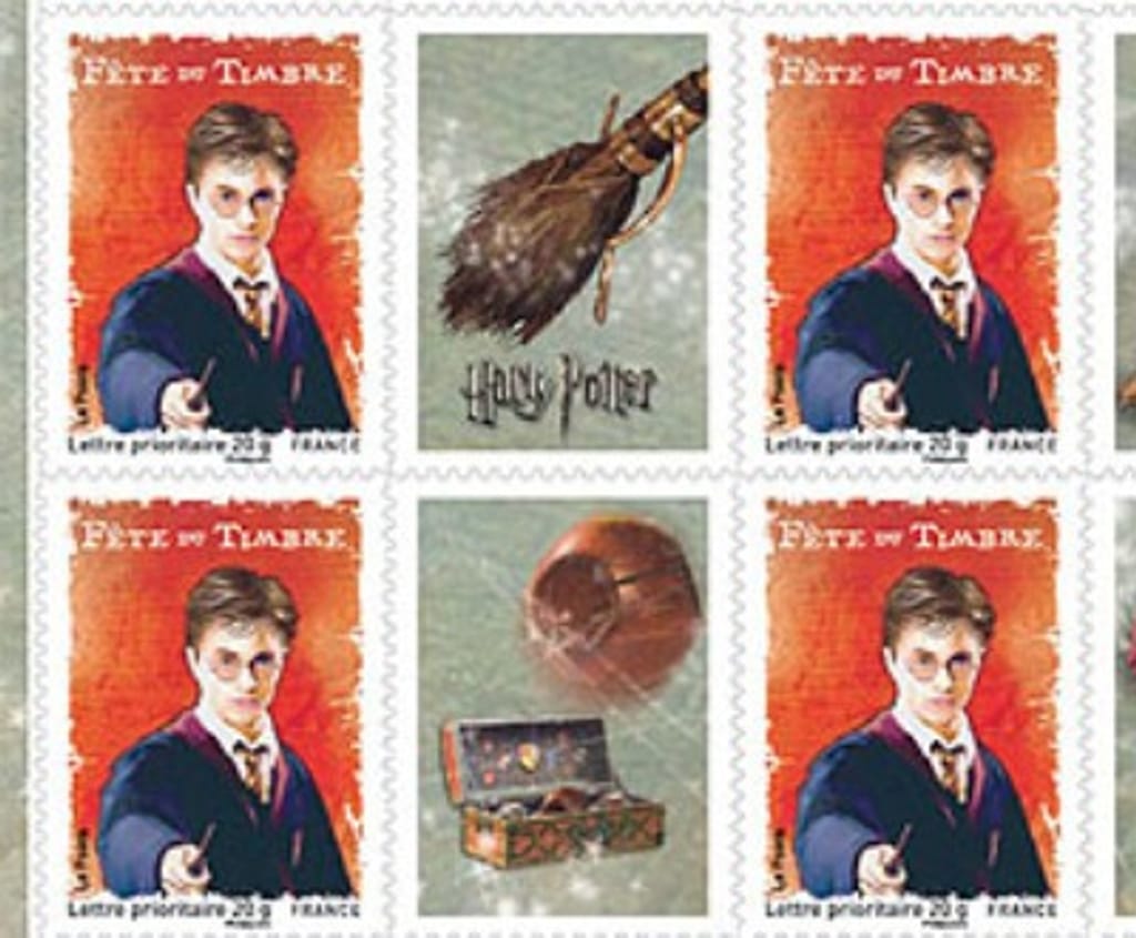 selos da colecção Harry Potter (correios franceses - La Poste)