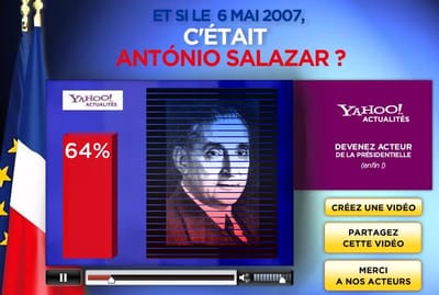 Salazar presidente francês... na Internet - TVI