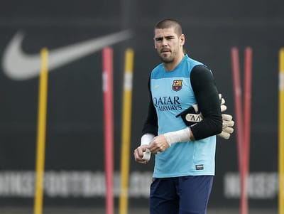 Barcelona: Valdés na porta de saída após discussão com Kluivert - TVI