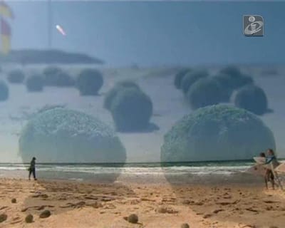 «Ovos extraterrestres» invadem praia  - TVI