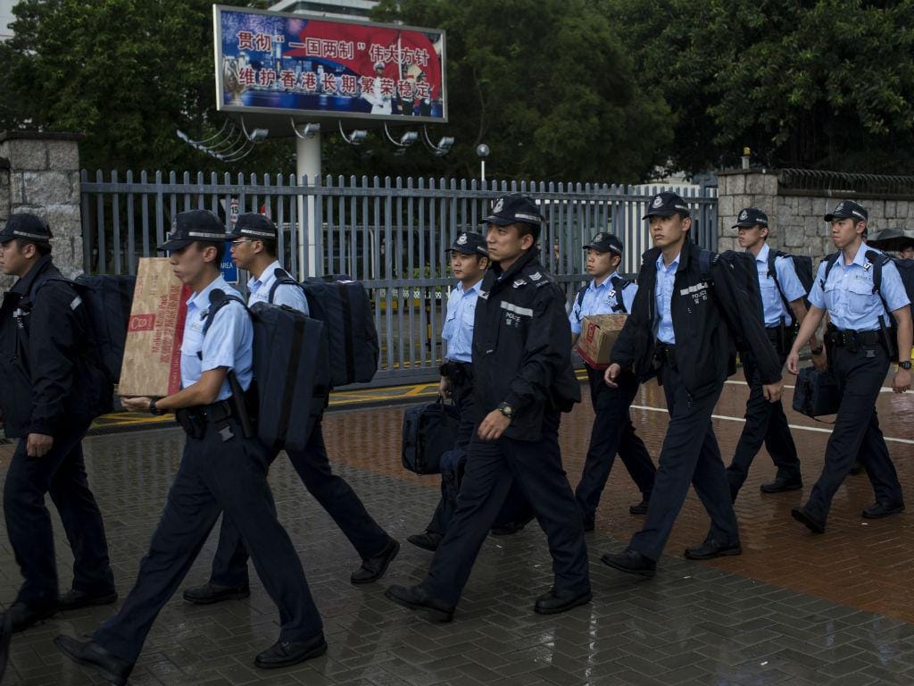 Confrontos na manifestação pró-democracia em Hong Kong (Reuters)