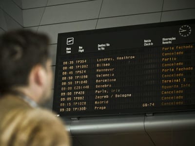 Cancelados 28 voos no aeroporto de Lisboa  - TVI