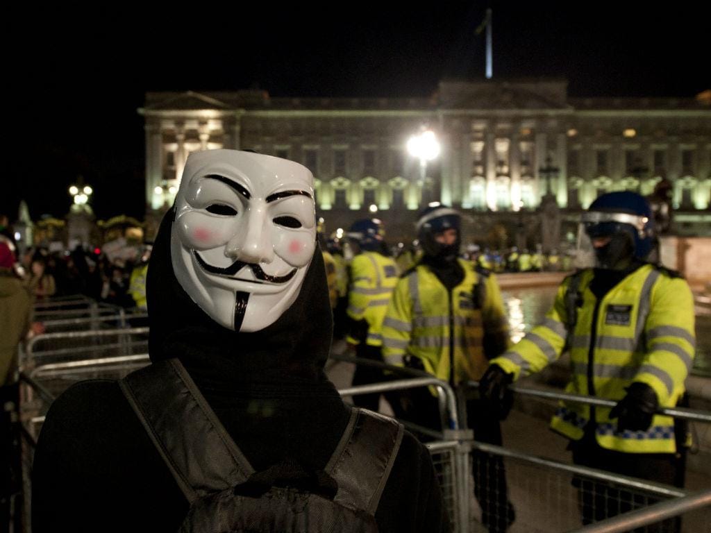 Manifestantes em «confrontos» no centro de Londres (Lusa/EPA)
