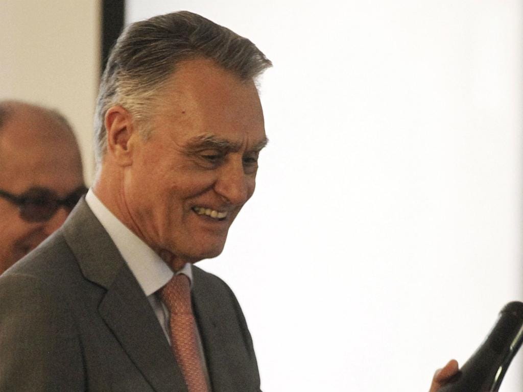 Cavaco Silva durante a visita a Borba e Estremoz [LUSA]