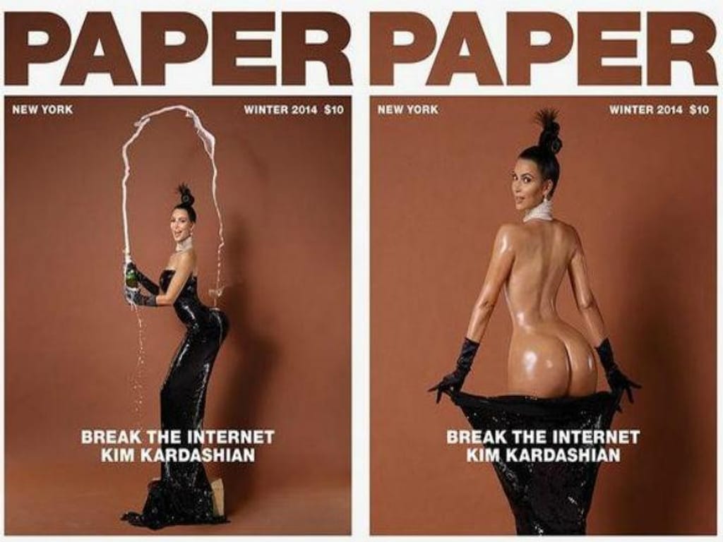Kim Kardashian é a capa da revista «Paper»
