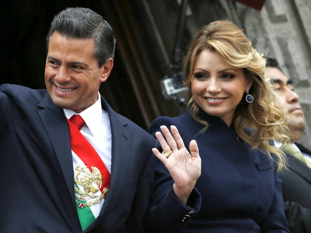 Enrique Pena Nieto e a mulher, Angelica Rivera [REUTERS]