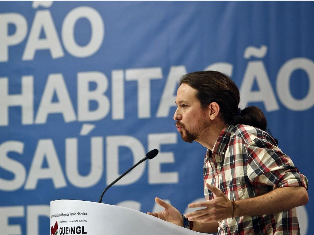 Pablo Iglésias - IX Convenção do Bloco de Esquerda [Lusa]