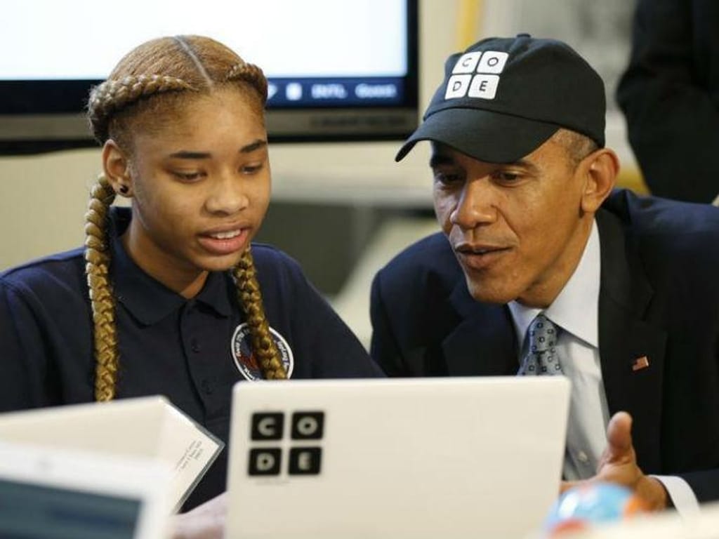 Obama, o primeiro Presidente dos EUA a escrever uma linha de código informático (Reuters)