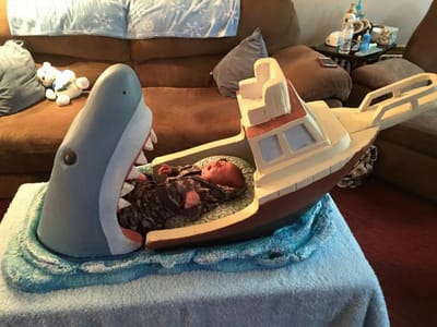 Bebé dorme dentro de «boca de tubarão» - TVI