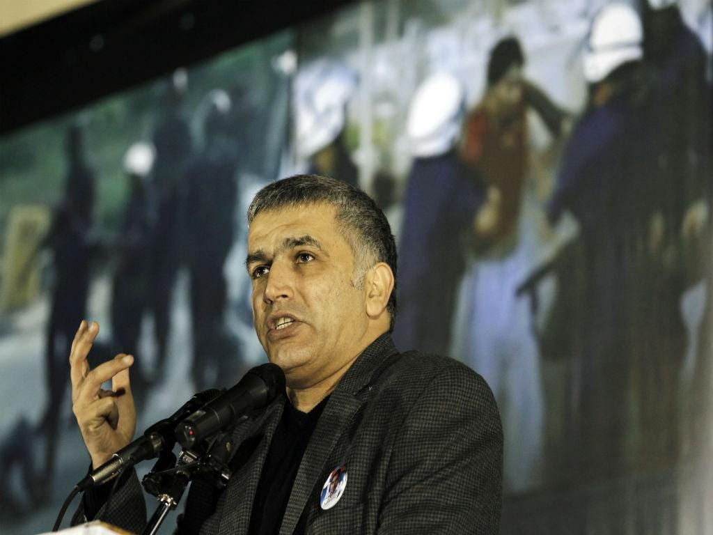 Nabeel Rajab, ativista do Bahrein (REUTERS)