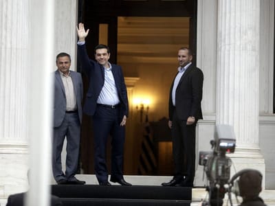 Tsipras encontra residência oficial vazia - TVI