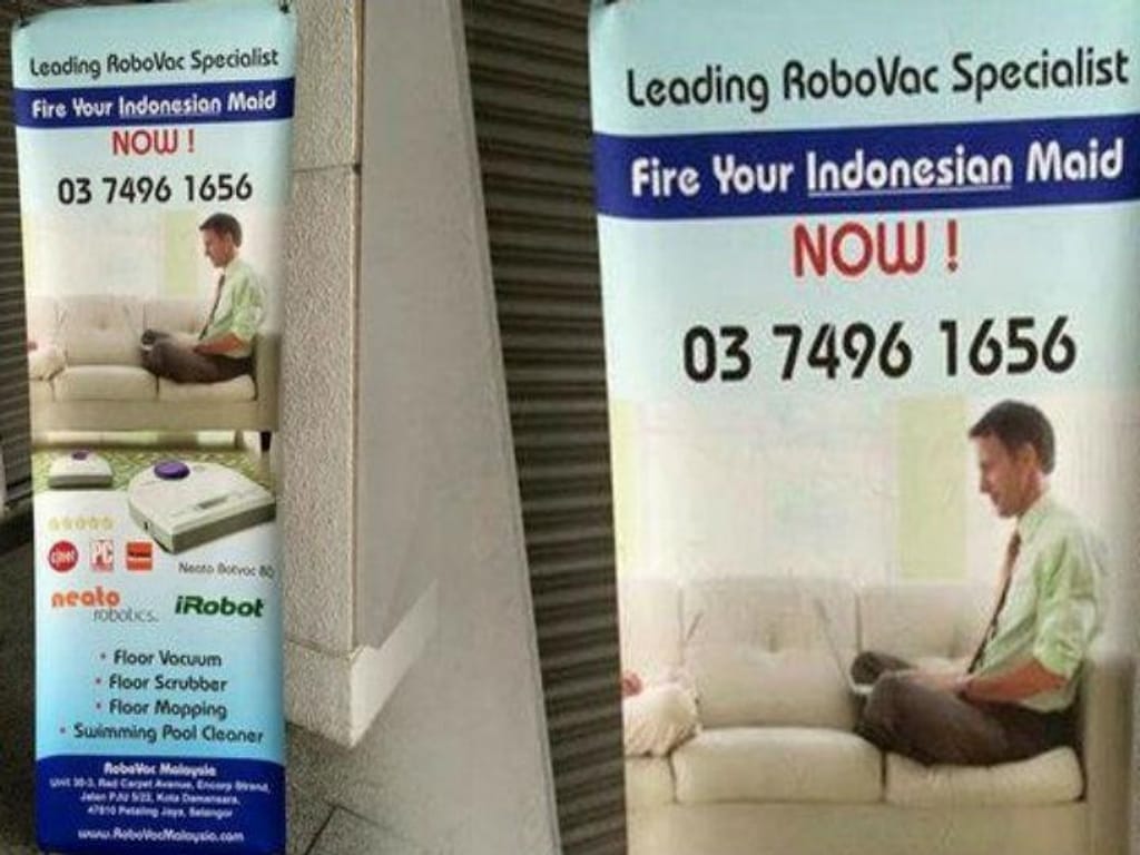 Indonésia diz que anúncio humilha empregadas (Twitter)
