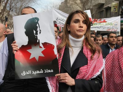 Rania da Jordânia na marcha contra o «horror» do Estado Islâmico - TVI