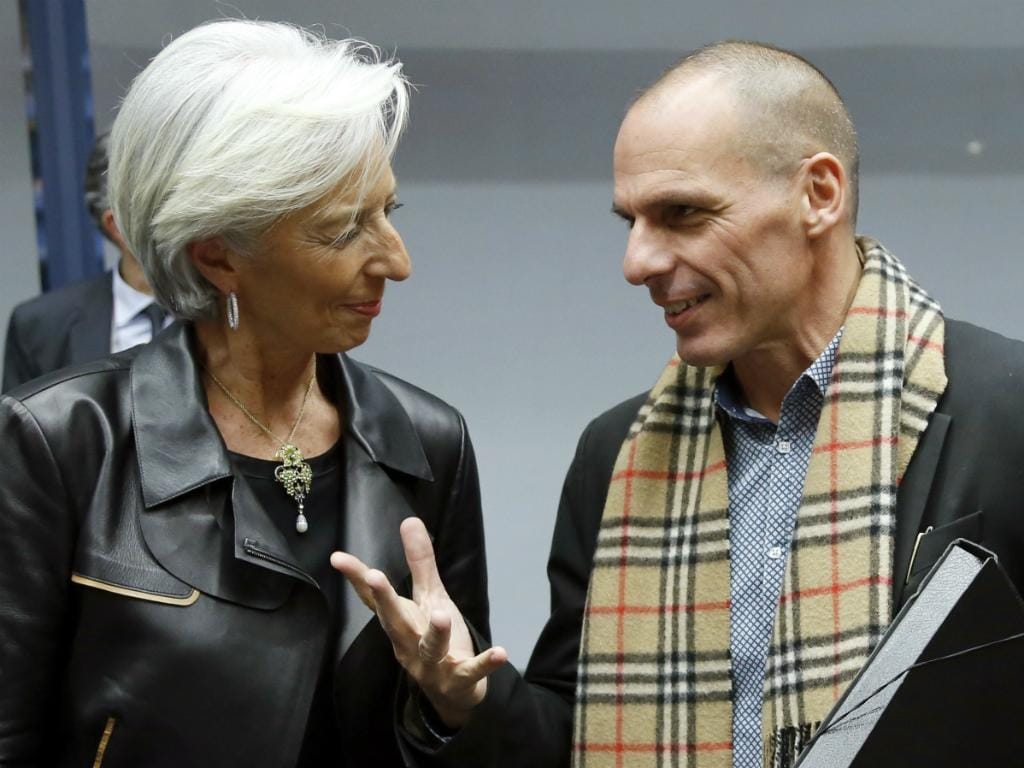 O encontro de Lagarde e Varoufakis [Reuters]
