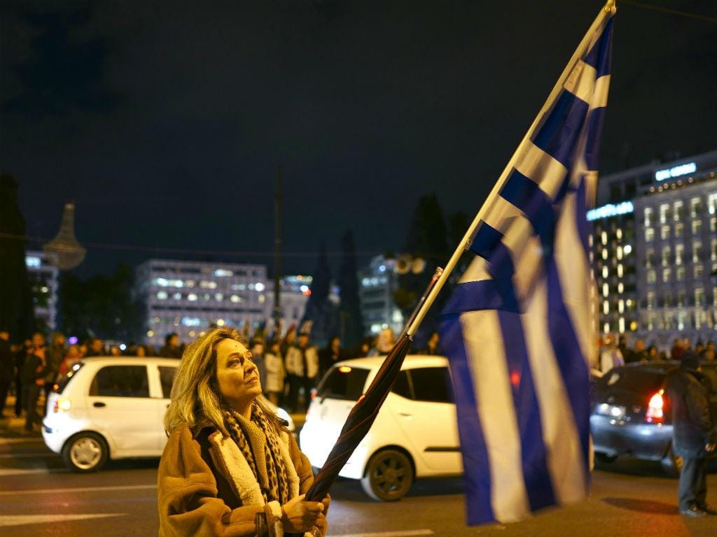 Grécia na rua em dia de Eurogrupo [Reuters]