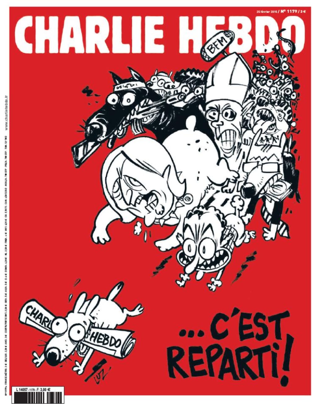 Nova edição do jornal «Charlie Hebdo»