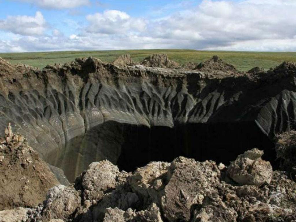 Crateras misteriosas na Sibéria (IFL Science / Reprodução)
