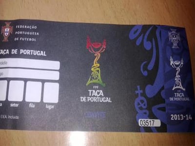 Taça de Portugal: FPF assegura que bilhetes já foram emitidos - TVI
