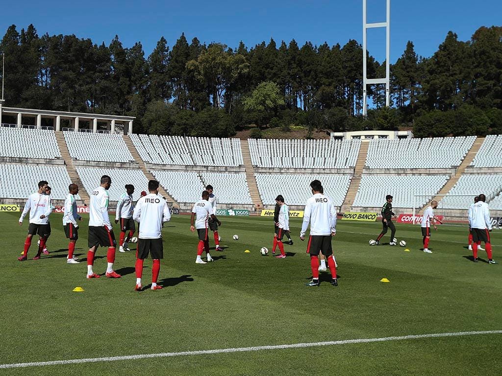 Treino de preparação da Seleção Nacional para o jogo com Cabo Verde (LUSA)