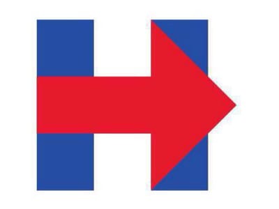 O que vê no logotipo da campanha de Hillary a presidente? - TVI