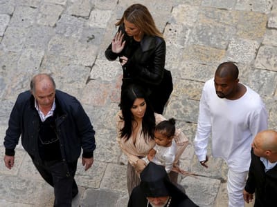 Kim Kardashian batiza filha em Jerusalém - TVI