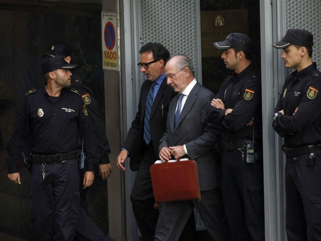 Rodrigo Rato ouvido por um juiz em 2014 (Reuters)