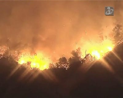 Incêndio de Santarém mobilizou mais de uma centena - TVI