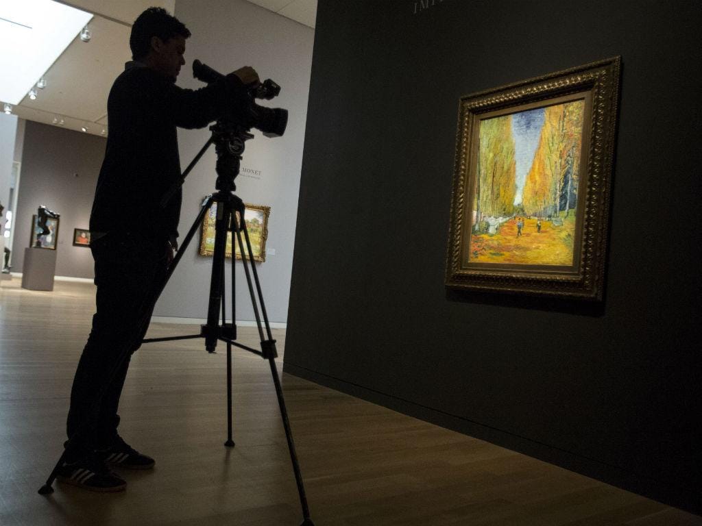 Quadro “L'Allée des Alyscamps”, de Van Gogh [Reuters] 