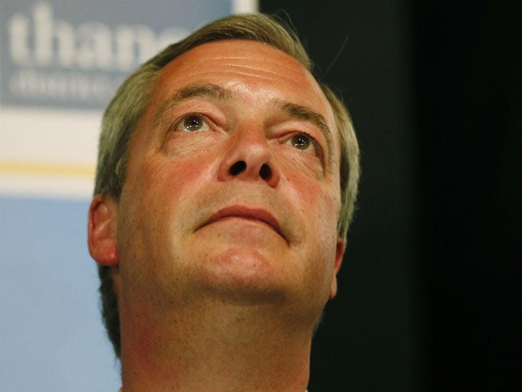 Nigel Farage, líder do UKIP, falha eleição (REUTERS)